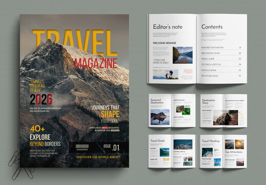 Travel Magazine Brochure Design