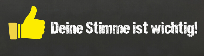 Deine Stimme ist wichtig!
