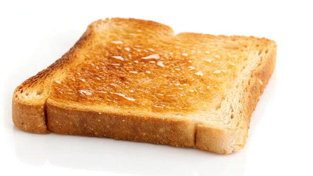  piece of bread toast isolated on white background video