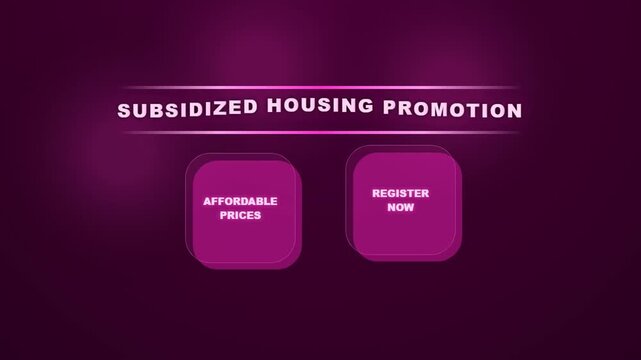 Subsidized Housing Promotion Affordable Prices Registered.