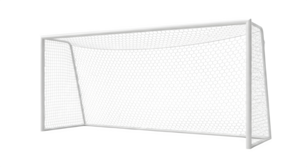 Realistic soccer goal net isolated view perfect for sports graphics and compositions isolated on transparent background