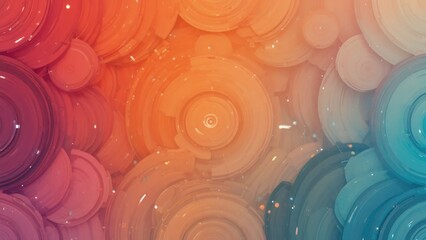 A circular chord line illustration background with intersecting straight lines inside repeated discs