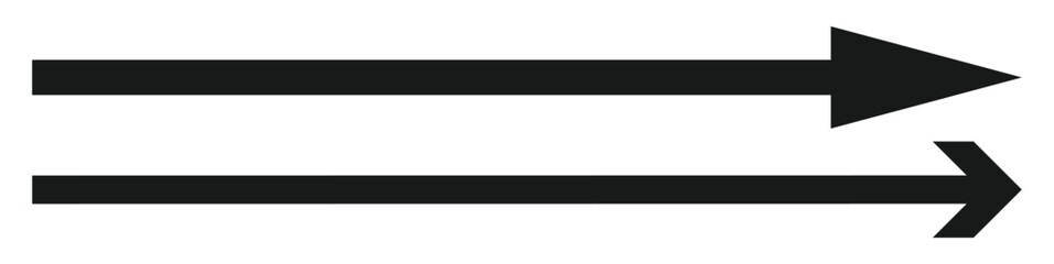 Obraz premium Black arrow pointing right. Arrow shape element