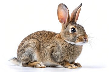 Large scarlet macaw parrot in flight with spread wings isolated on white