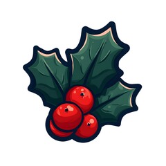 christmas, holly, berry, generation AI 