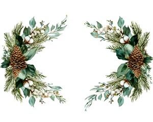 christmas frame, generation AI 