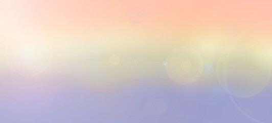 Delicate gradient abstract background with soft lens flares creating a dreamy and ethereal mood, ideal for tranquil design project.