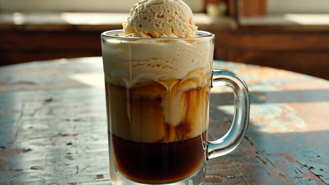 classic root beer float dessert beverage video