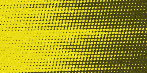 Fototapeta premium Gradient grunge texture background in yellow and dark blue color pattern with halftone dots
