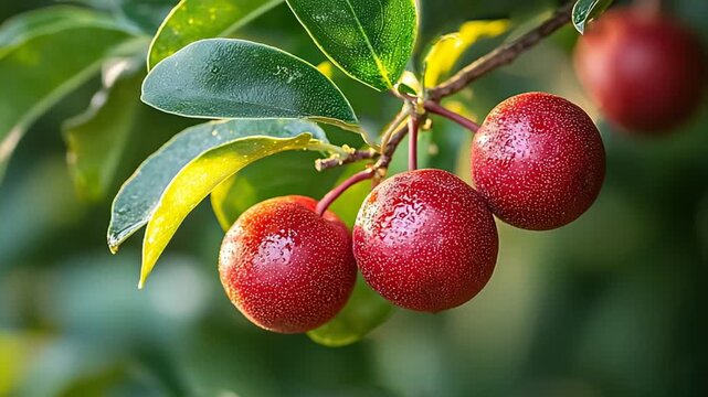 australian lilly pilly fruit bush tucker close up video	
