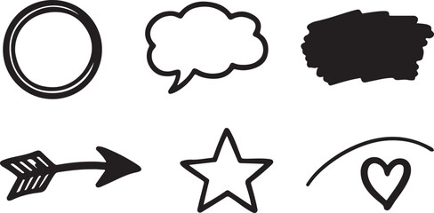 set of vector icons for design