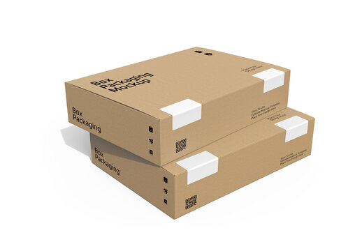 Stacked Packaging Box Mockup