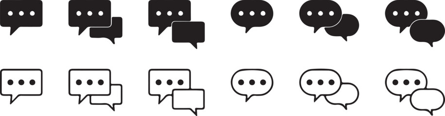 set of cutlery silhouettes