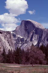 Clouds and Half Dome in Yosemite National Park