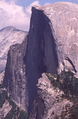 Clouds and Half Dome in Yosemite National Park