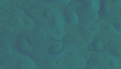 Abstract Teal Topographic Background. 3D Cyan Terrain Texture