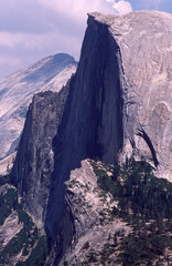 Clouds and Half Dome in Yosemite National Park
