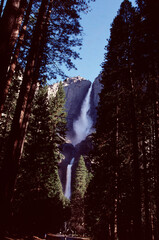 waterfall in yosemite national park