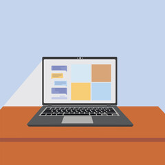 laptop computer with cloud computing concept