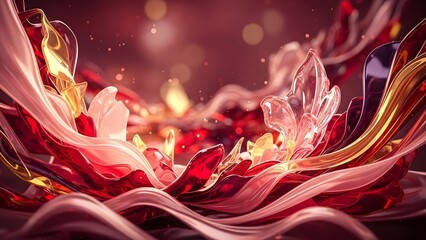 Obraz premium Abstract swirling lights