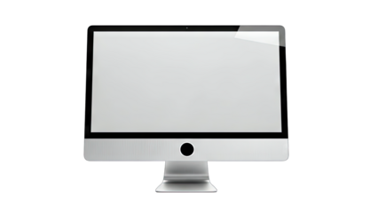 Modern Computer Monitor Isolated on White Background
