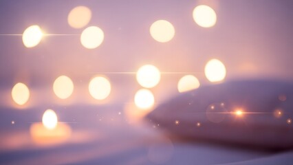 Softly lit bokeh lights