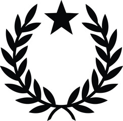 Star and Laurel Wreath Icon