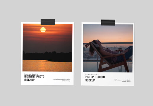 Polaroid Photo Frame Mockup