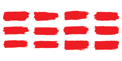 Grungy paint brush strokes and artistic ink splatters with smears and stains. Ink paint splashes with drips, blot drops, dry brush marks, rough round frames. Vector illustration