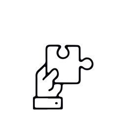 Obraz premium Business Strategy Planning,management,startup Icon black and white vector design 