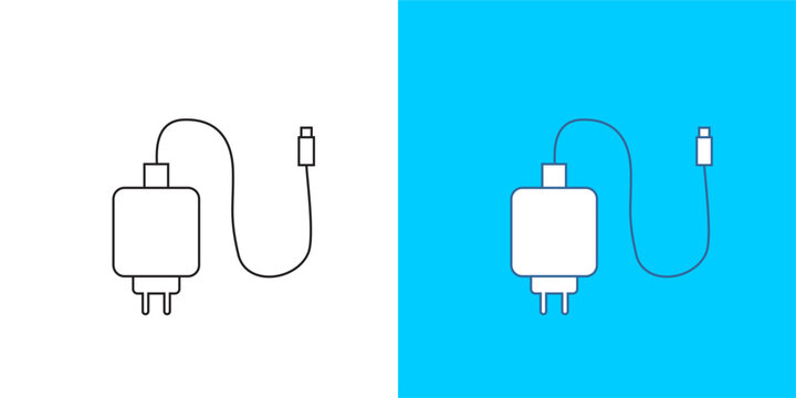 charger icon logo vector isolated