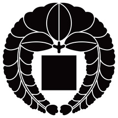 	家紋です。下がり藤に石畳といいます。