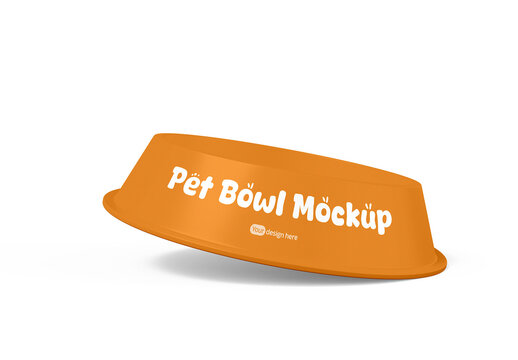 Editable Pet Bowl Mockup Template