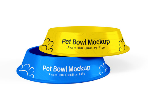 Pet Food Bowl Mockup Template