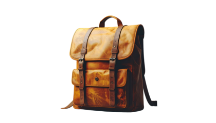 Minimalist backpack product image, isolated on white background, lifestyle travel concept