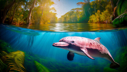 Pink river dolphin (Boto)