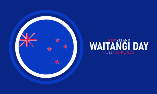 Waitangi Day Poster Banner and Background Design Template Featuring Treaty House Māori Chiefs Fern Flag Kapa Haka Illustration for February 6 New Zealand National Day Theme