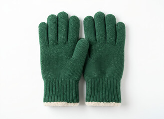 Green Knitted Work Gloves