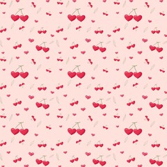 red hearts background
