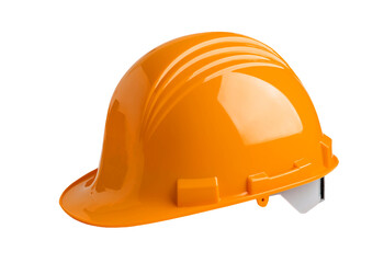 Fototapeta premium Vibrant Orange Hard Hat: Essential Safety Gear for Construction and Industrial Workplace Protection