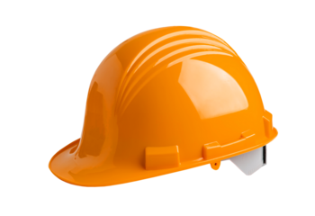 Vibrant Orange Hard Hat: Essential Safety Gear for Construction and Industrial Workplace Protection