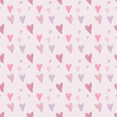 seamless pattern with hearts