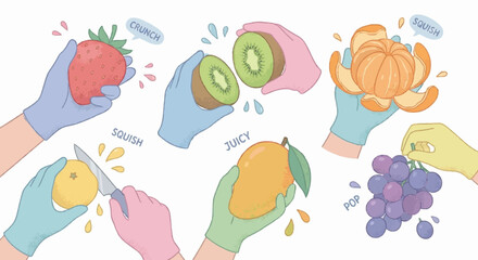 seamless background with fruits