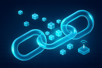 Secure digital blockchain technology network with connected data blocks and wireless communication