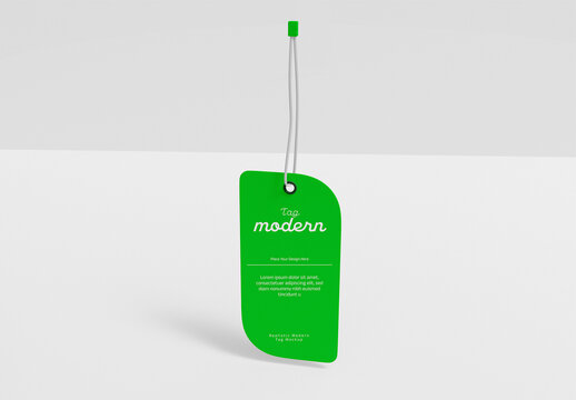 Label Tag Branding Mockup
