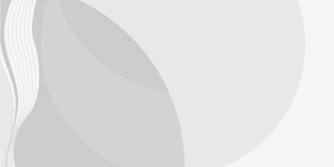 Minimalist grayscale abstract background with clean wavy lines and soft grey shapes. Customizeable vector backdrop for corporate presentations, modern web headers, and elegant branding projects