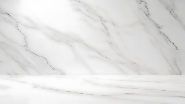 A pixelated image of a white marble surface with gray veins and a bright light source