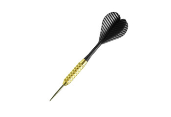 Professional Gold and Black Dart for Precision Gaming: Perfect for Darts Enthusiasts and Sport Concepts