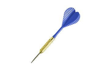 Precision Blue and Gold Dart: Game-Ready for Target Practice and Competitive Leisure Sport