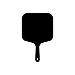 Wood pizza peel silhouette vector flat illustration design.